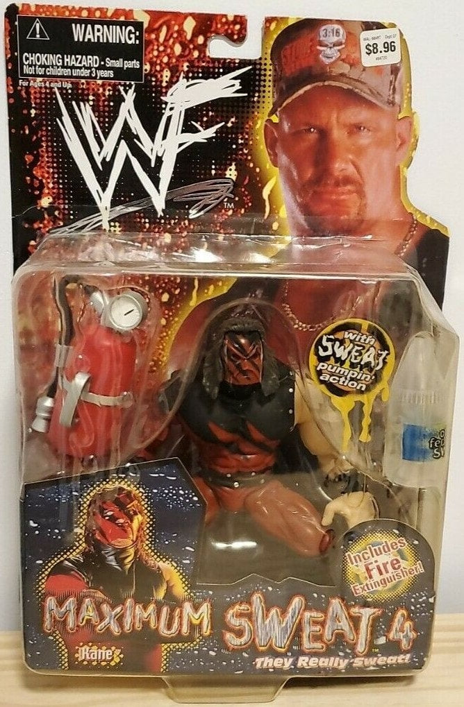 1999 WWF Jakks Pacific Maximum Sweat Series 4 Kane Action & Toy Figures PWcatalog