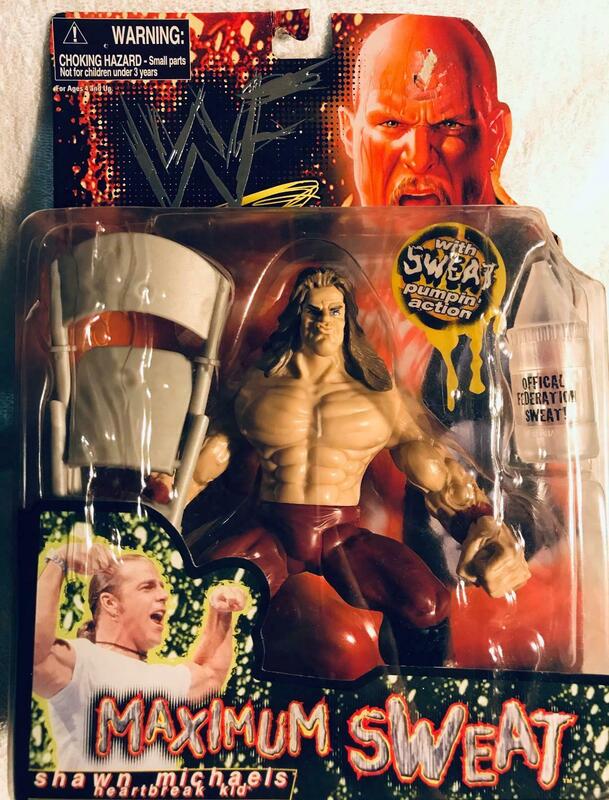 1999 WWF Jakks Pacific Maximum Sweat Series 1 Shawn Michaels Action & Toy Figures PWcatalog