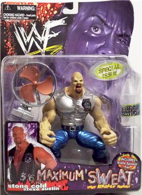 1999 WWF Jakks Pacific Maximum Sweat Special Issue Stone Cold Steve Austin Action & Toy Figures PWcatalog