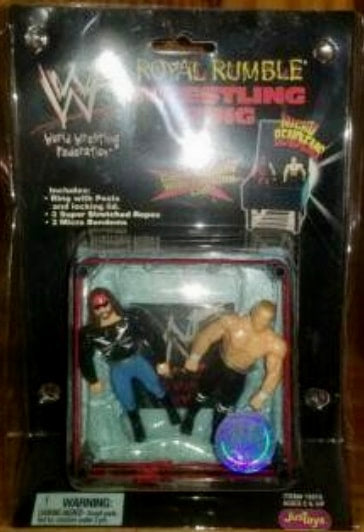 WWF Just Toys Micro Bend-Ems Royal Rumble Wrestling Ring X-Pac & Hunter Hearst Helmsley Action & Toy Figures PWcatalog