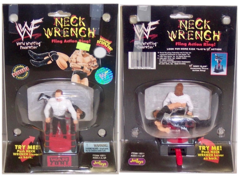 WWF Just Toys Micro Bend-Ems Neck Wrench Fling Action Ring Gangrel & Road Dogg Jesse James Action & Toy Figures PWcatalog