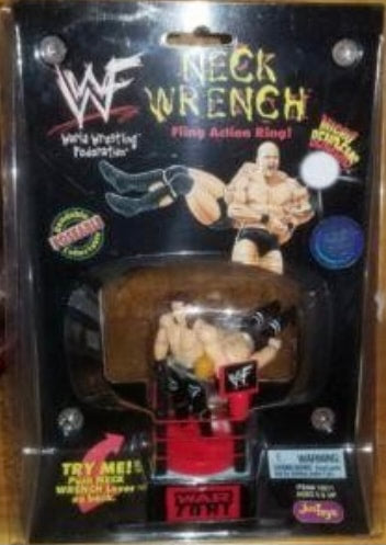 WWF Just Toys Micro Bend-Ems Neck Wrench Fling Action Ring Shawn Michaels & Hunter Hearst Helmsley Action & Toy Figures PWcatalog