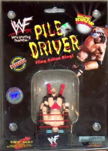 WWF Just Toys Micro Bend-Ems Pile Driver Fling Action Ring Stone Cold Steve Austin & Ken Shamrock Action & Toy Figures PWcatalog