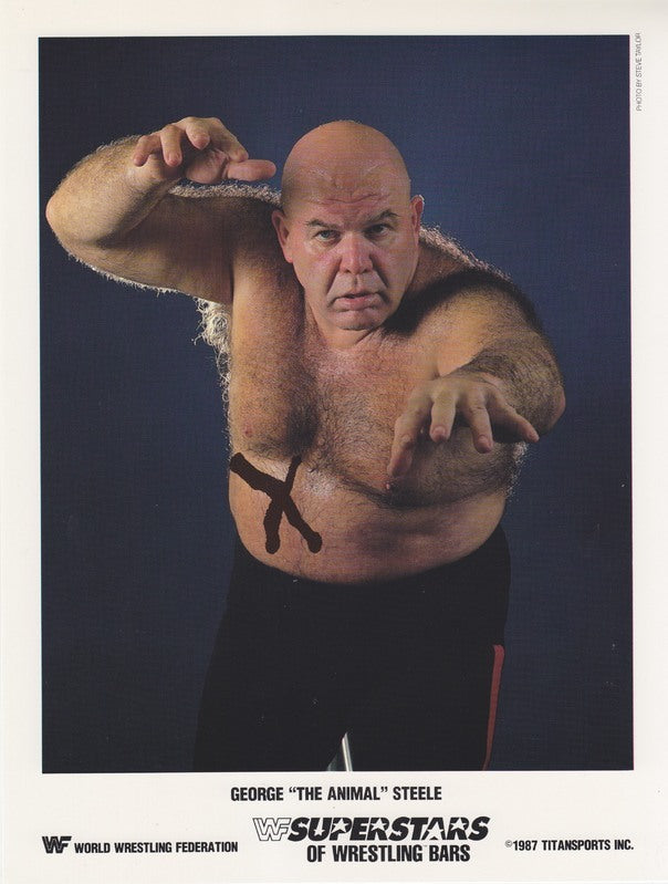 1987 George Steele Superstars of Wrestling Ice Cream Bars color PWcatalog