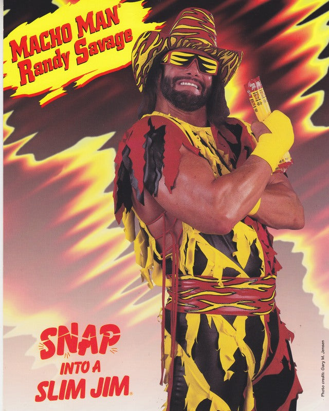 1995 Slim Jim Macho Man Randy Savage color PW Catalog