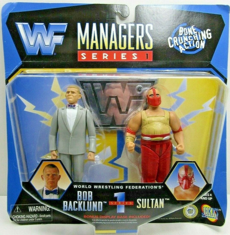 1997 WWF Jakks Pacific Managers Series 1: Bob Backlund & Sultan Action & Toy Figures PWcatalog