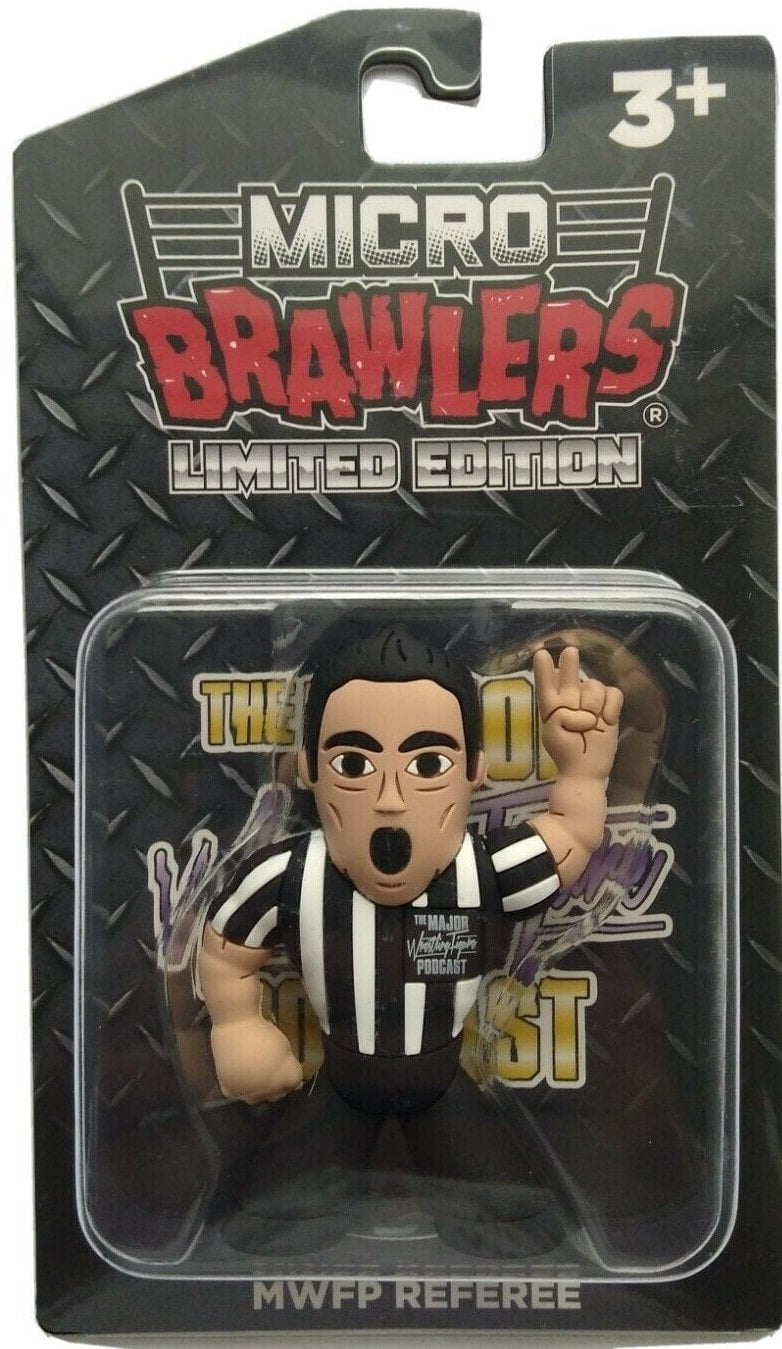 2021 Major Wrestling Figure Podcast Micro Brawlers MWFP Referee Action & Toy Figures PWcatalog