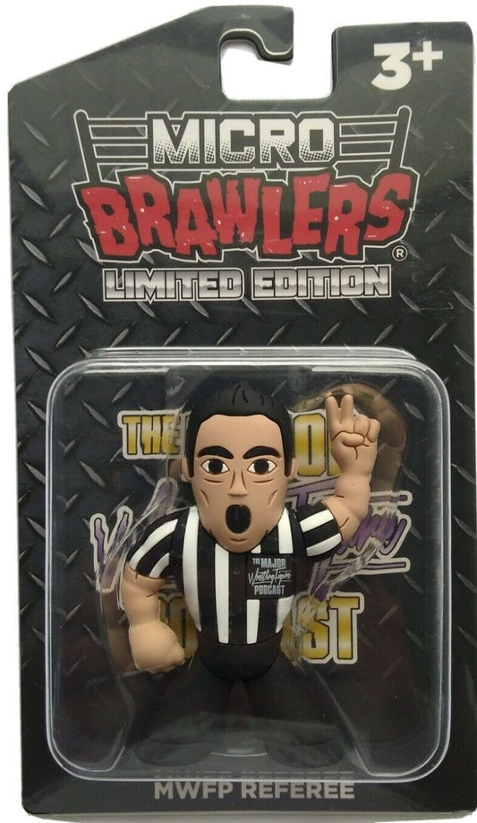 2021 Major Wrestling Figure Podcast Micro Brawlers MWFP Referee Action & Toy Figures PWcatalog