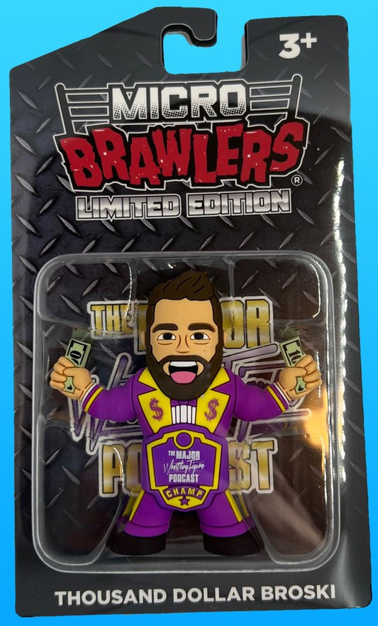 2021 Major Wrestling Figure Podcast Micro Brawlers Thousand Dollar Broski Action & Toy Figures PWcatalog