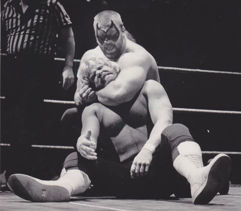 1987 NWA Press Photo Road Warriors vs Midnight Express vintage Promo Photo PWcatalog
