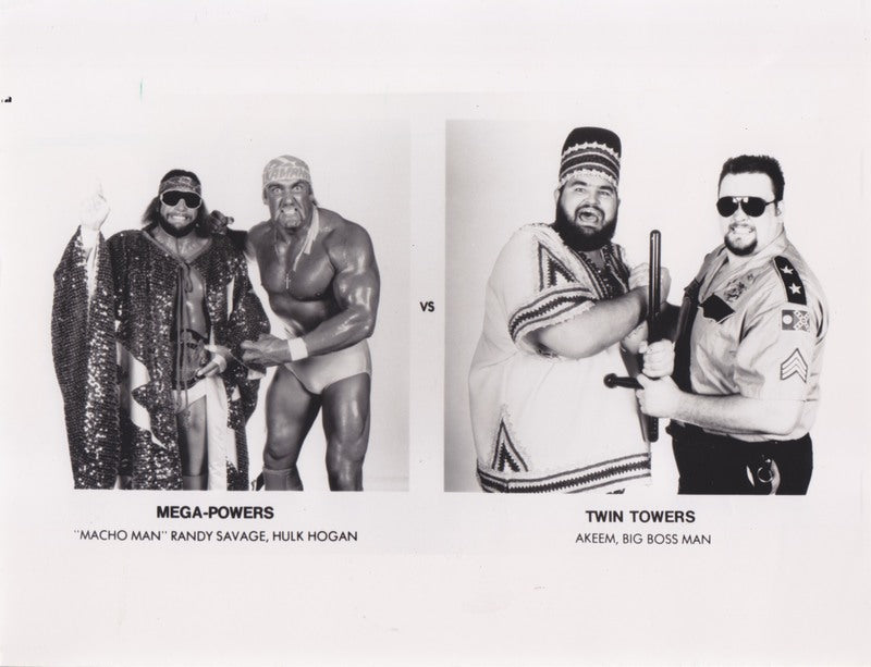 1989 NBC Main Event #2 Mega Powers vs. Twin Towers 7"x 9" PWcatalog