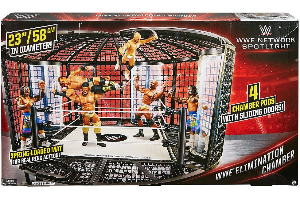 WWE Mattel Network Spotlight Wrestling Rings & Playsets: WWE Elimination Chamber Action & Toy Figures PWcatalog