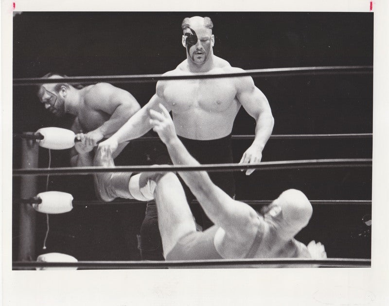 1986 NWA Press Photo Road Warriors vs. Russians vintage Promo Photo PWcatalog