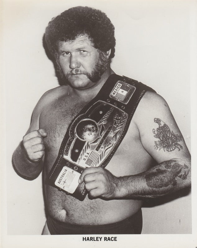 1980's NWA CHAMPION Harley Race Promo Photo PWcatalog