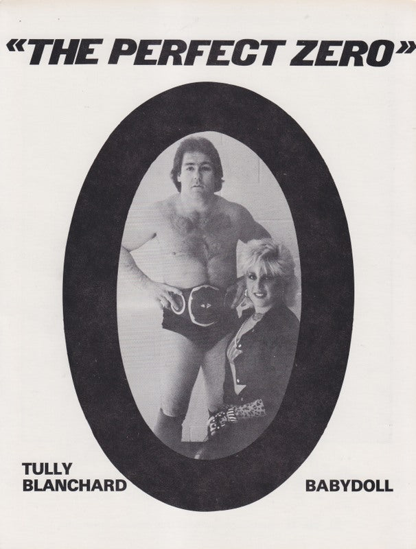 1985 NWA TV CHAMPION Tully Blanchard w/Baby Doll vintage 8.5x11 promo Promo Photo PWcatalog