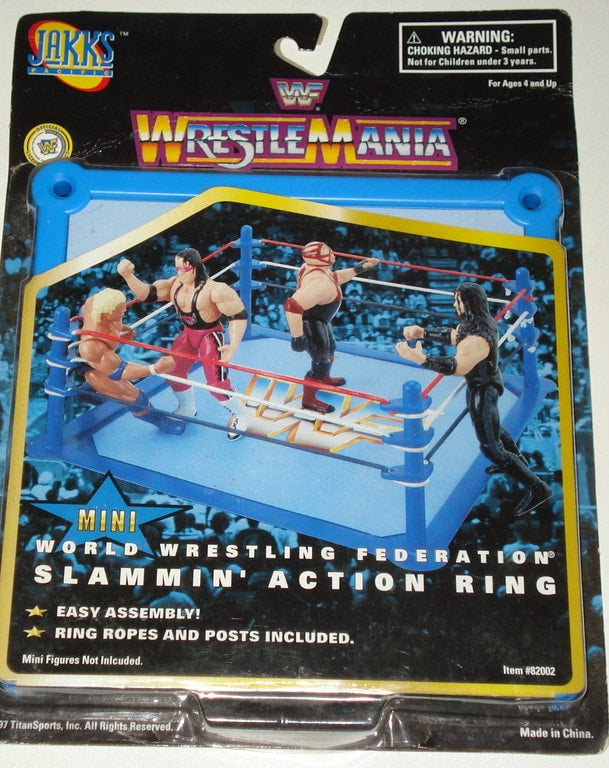 1997 WWF Jakks Pacific WrestleMania Mini Slammin' Action Ring Action & Toy Figures PWcatalog