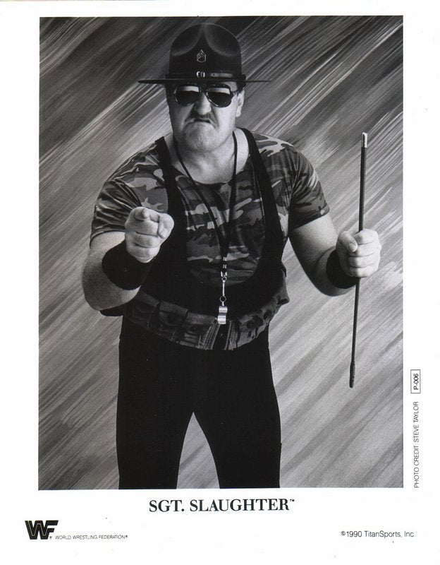 1990 Sgt. Slaughter P006 b/w PW Catalog
