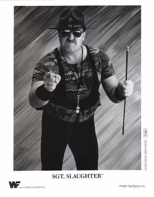 1990 Sgt. Slaughter P006 b/w PW Catalog