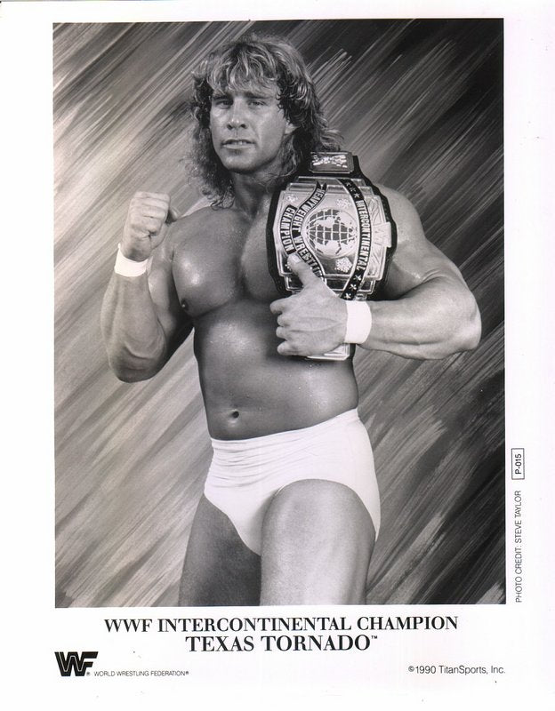 1990 WWF IC CHAMPION Texas Tornado P015 b/w PW Catalog