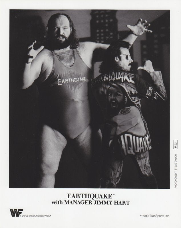 1990 Earthquake w/Jimmy Hart P021 b/w PW Catalog