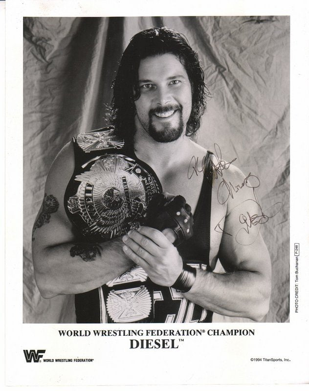 1994 WWF CHAMPION Diesel (signed) P248b b/w PW Catalog