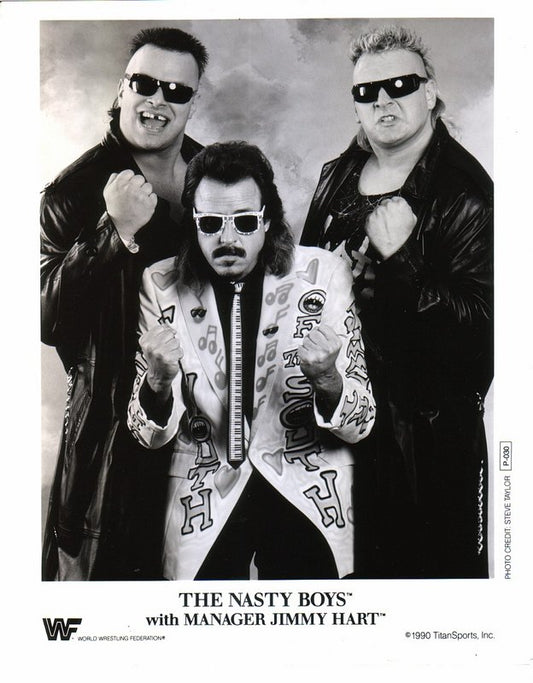1990 Nasty Boys w/Jimmy Hart P030 b/w