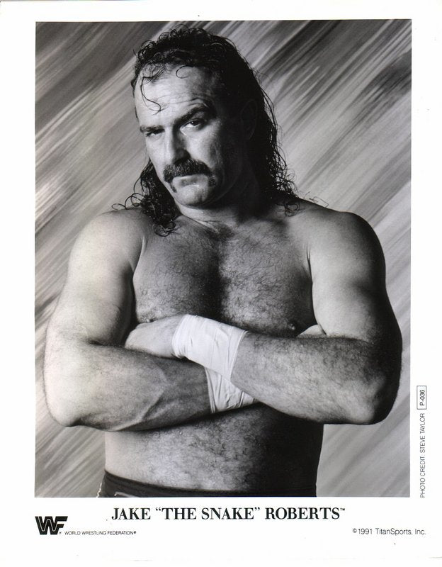 1991 Jake"The Snake" Roberts P036 b/w PW Catalog