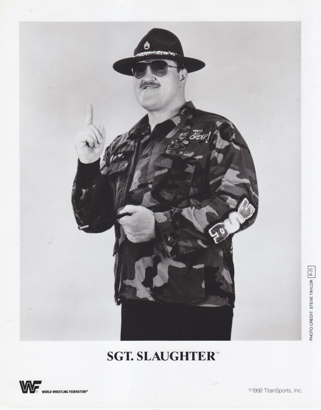 1992 Sgt. Slaughter P071b b/w PW Catalog