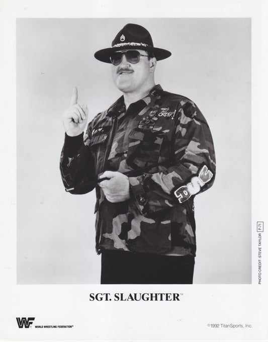 1992 Sgt. Slaughter P071b b/w PW Catalog
