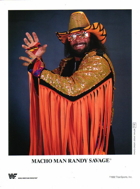 1992 Macho Man Randy Savage P90 color PW Catalog