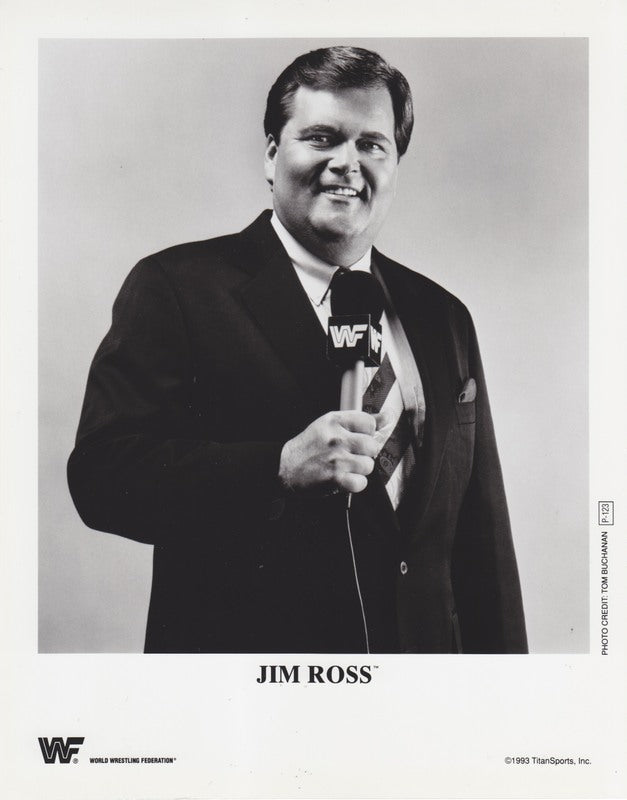 1993 Jim Ross P123 (WWF debut) b/w PW Catalog