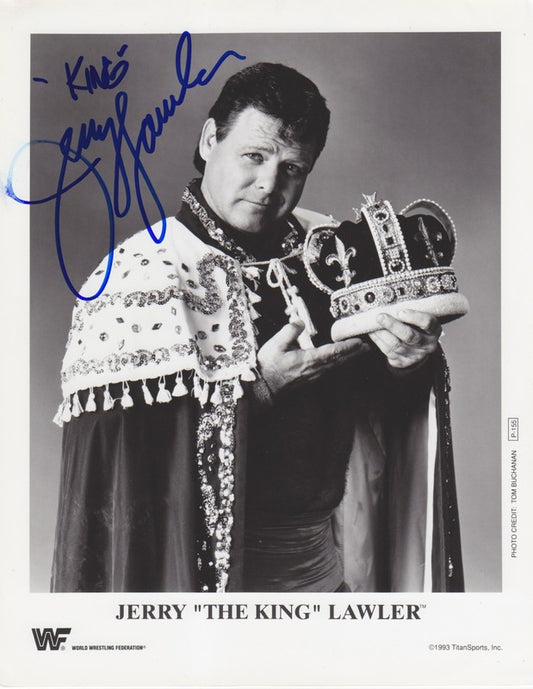 1993 Jerry "The King" Lawler (WWF Debut) (Signed) P155 b/w