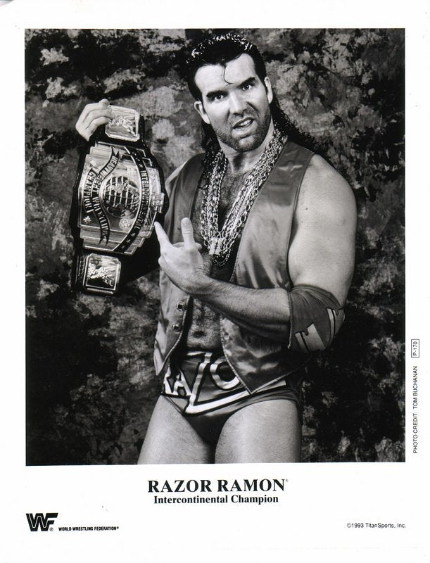 1993 WWF IC CHAMPION Razor Ramon P170 b/w PW Catalog