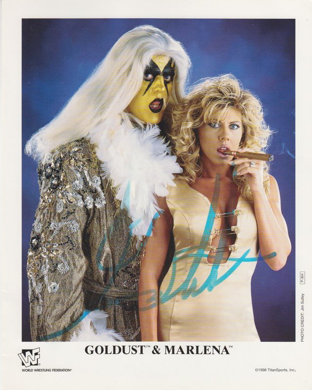 1996 Goldust , Marlena RARE/signed) P364b color PW Catalog