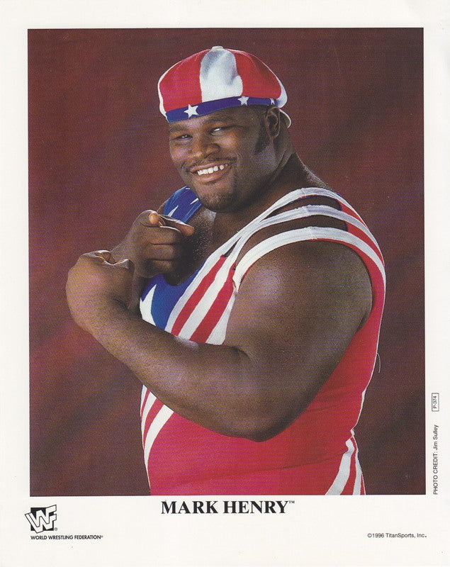 1996 Mark Henry P374 (debut promo) color PW Catalog
