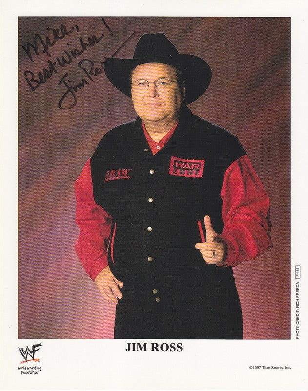 1997 Jim Ross P418 (signed) color PW Catalog