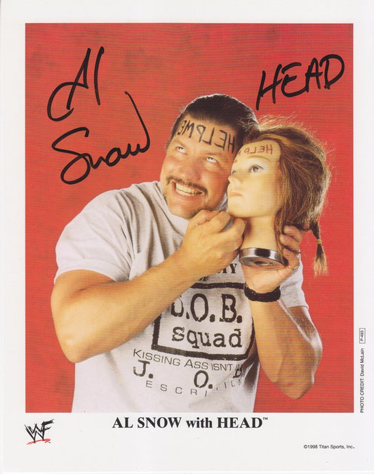 1998 Al Snow w/Head P493 (signed) color PW Catalog