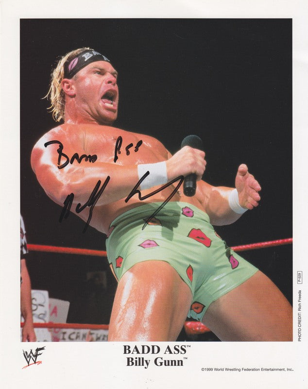 1999 Bad Ass Billy Gunn P529 (signed) color PW Catalog