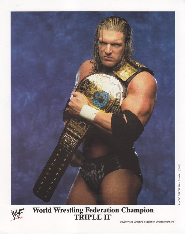2000 WWF CHAMPION Triple H P586 color PW Catalog