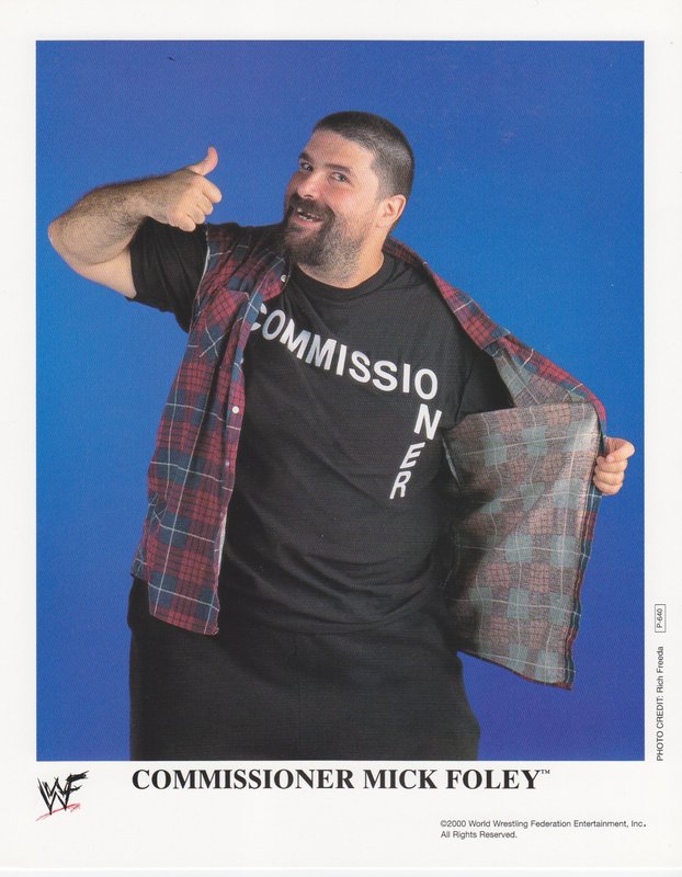 2000 Commissioner Mick Foley P640 color PW Catalog
