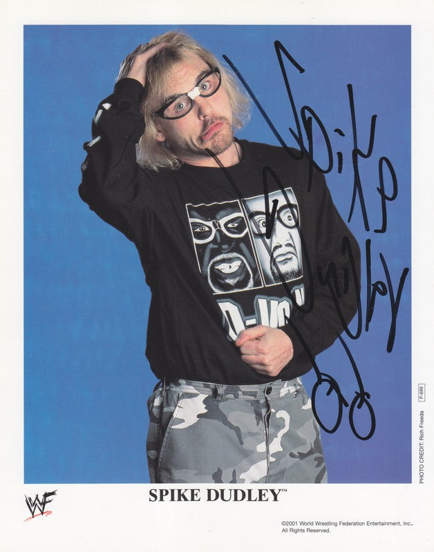 2001 Spike Dudley P699 (signed) color PW Catalog
