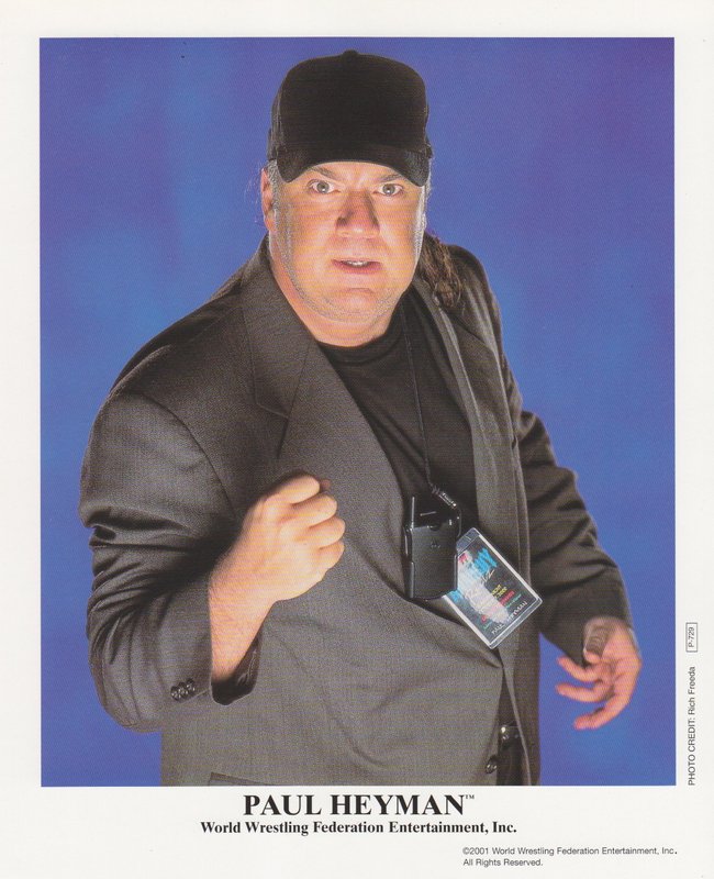 2001 Paul Heyman P729 (debut promo) color PW Catalog