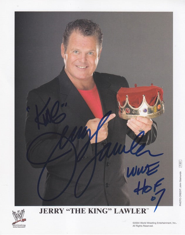 2004 Jerry "The King" Lawler (signed) P921 color PW Catalog
