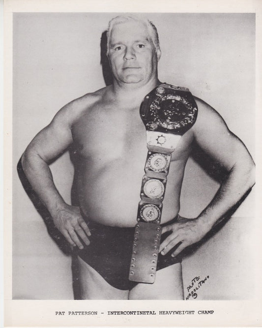 1979 INTERCONTINENTAL CHAMPION Pat Patterson Promo Photo PWcatalog