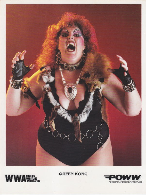 1988 POWW Queen Kong (Matilda the Hun) vintage color Promo Photo PWcatalog