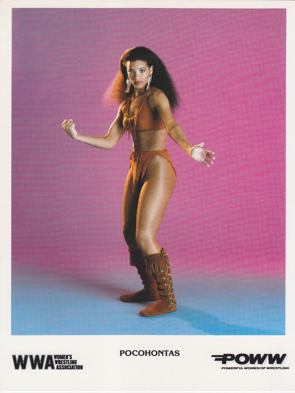 1988 POWW Pocohontas (Sen.Elizabeth Warren) vintage color Promo Photo PWcatalog