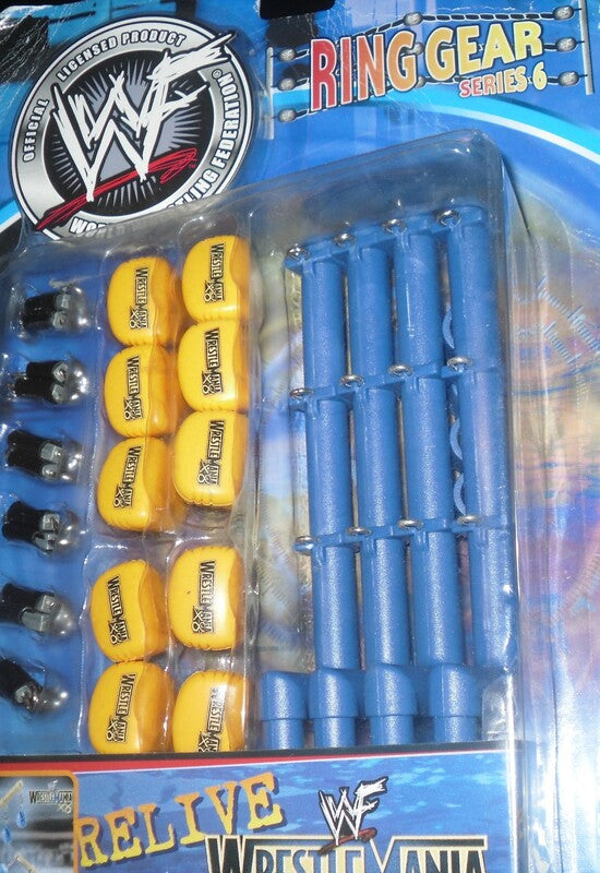 2002 WWF Jakks Pacific Ring Gear Series 6: Reive WrestleMania X8: Turnbuckles Action & Toy Figures PWcatalog