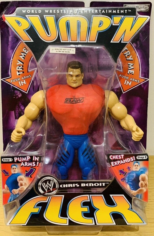 WWE Jakks Pacific Pump 'N' Flex 1 Chris Benoit Action & Toy Figures PWcatalog
