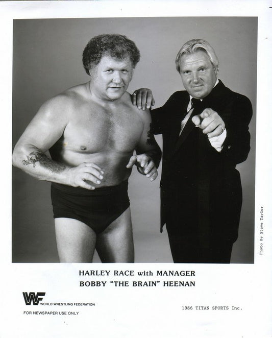 1986 Harley Race w/Bobby Heenan PWcatalog