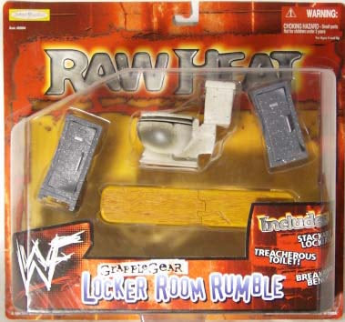 1999 WWF Jakks Pacific Grapple Gear Raw Heat: Locker Room Rumble Action & Toy Figures PWcatalog